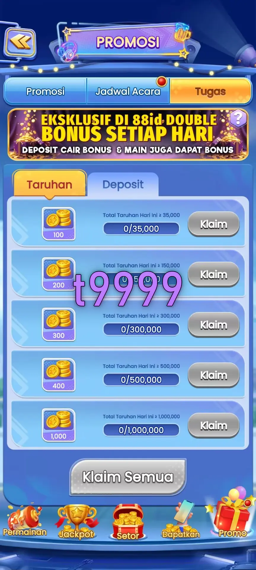 t9999 Masuk